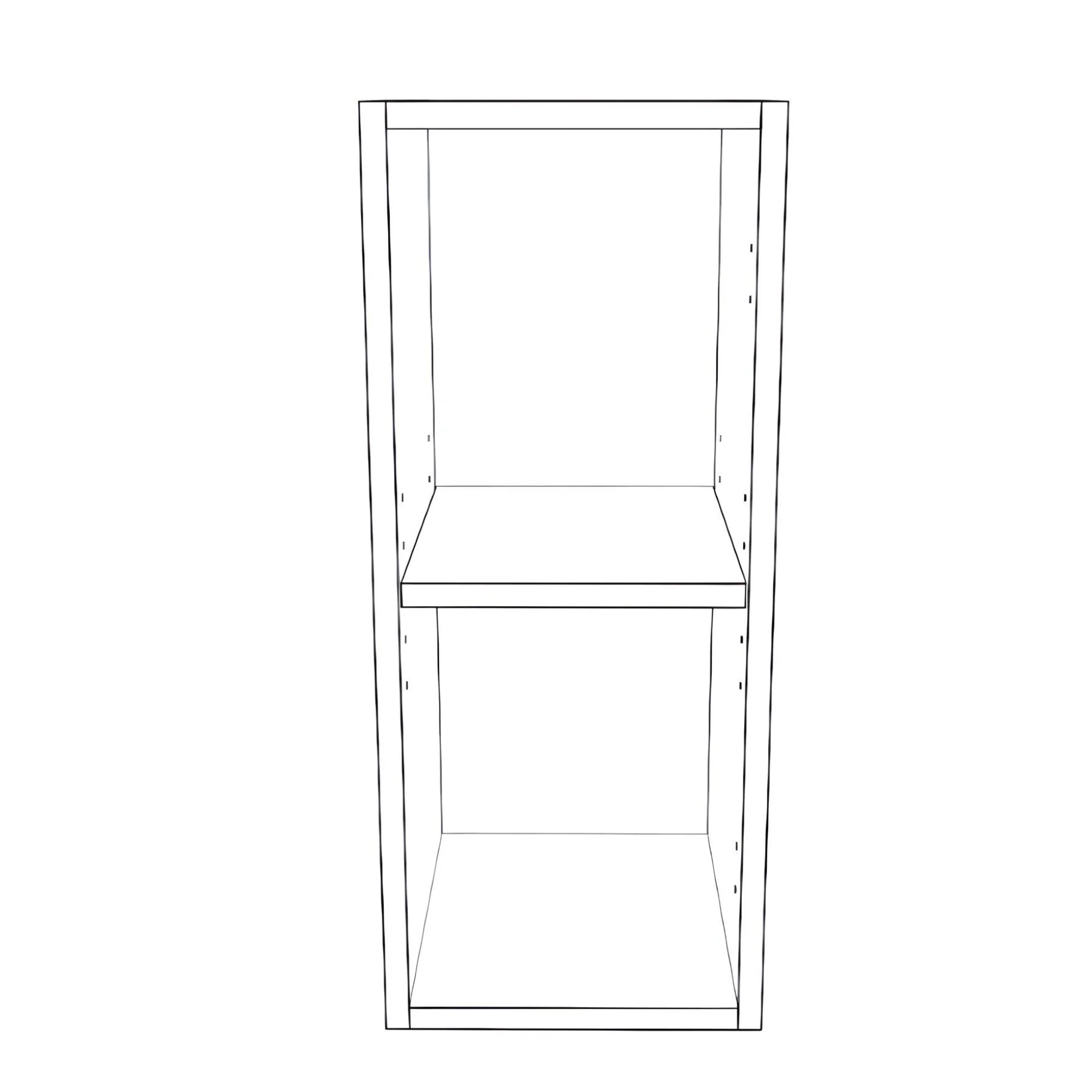 10" Wide x 24" High Wall Cabinet - Thermofoil Doors - Image 2