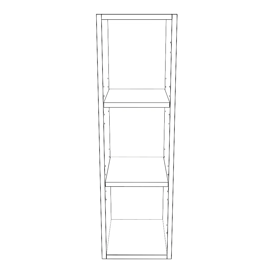 10" Wide x 34" High Wall Cabinet - Painted Doors - Image 2