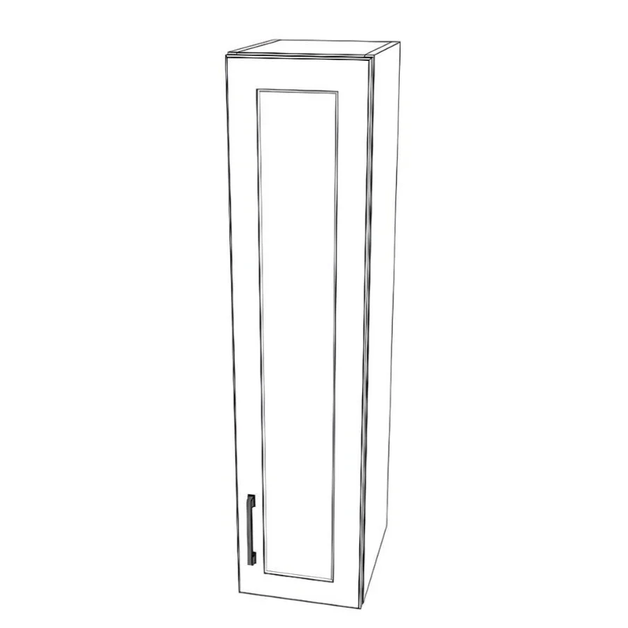 10" Wide x 42" High Wall Cabinet - Thermofoil Doors
