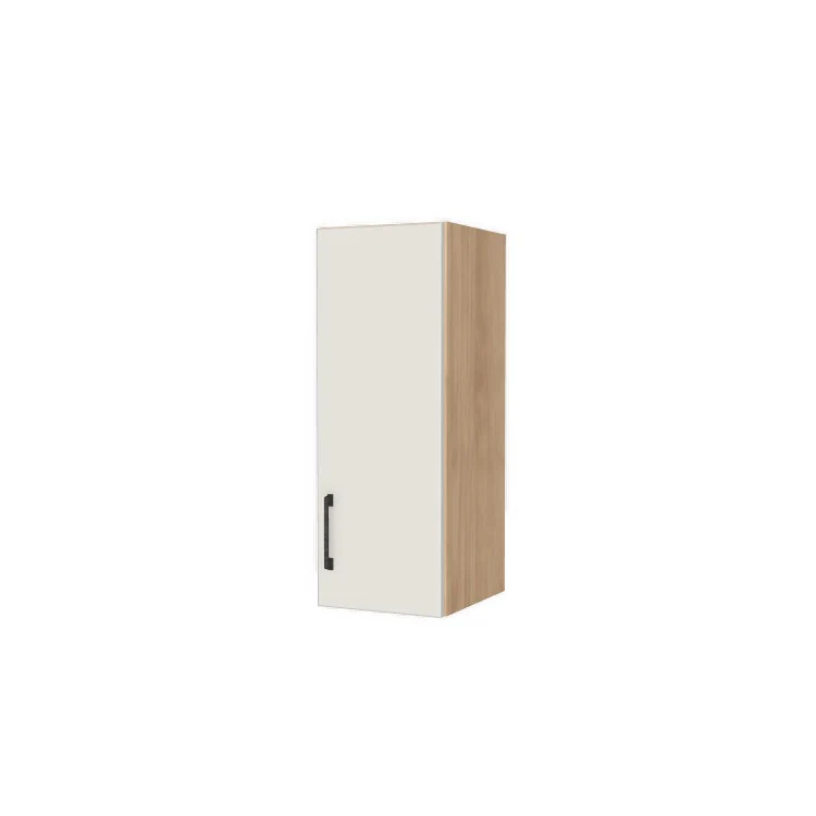 11" Wide x 30" High Wall Cabinet - (Hardrock Maple Melamine Boxes - Flat Panel Doors)