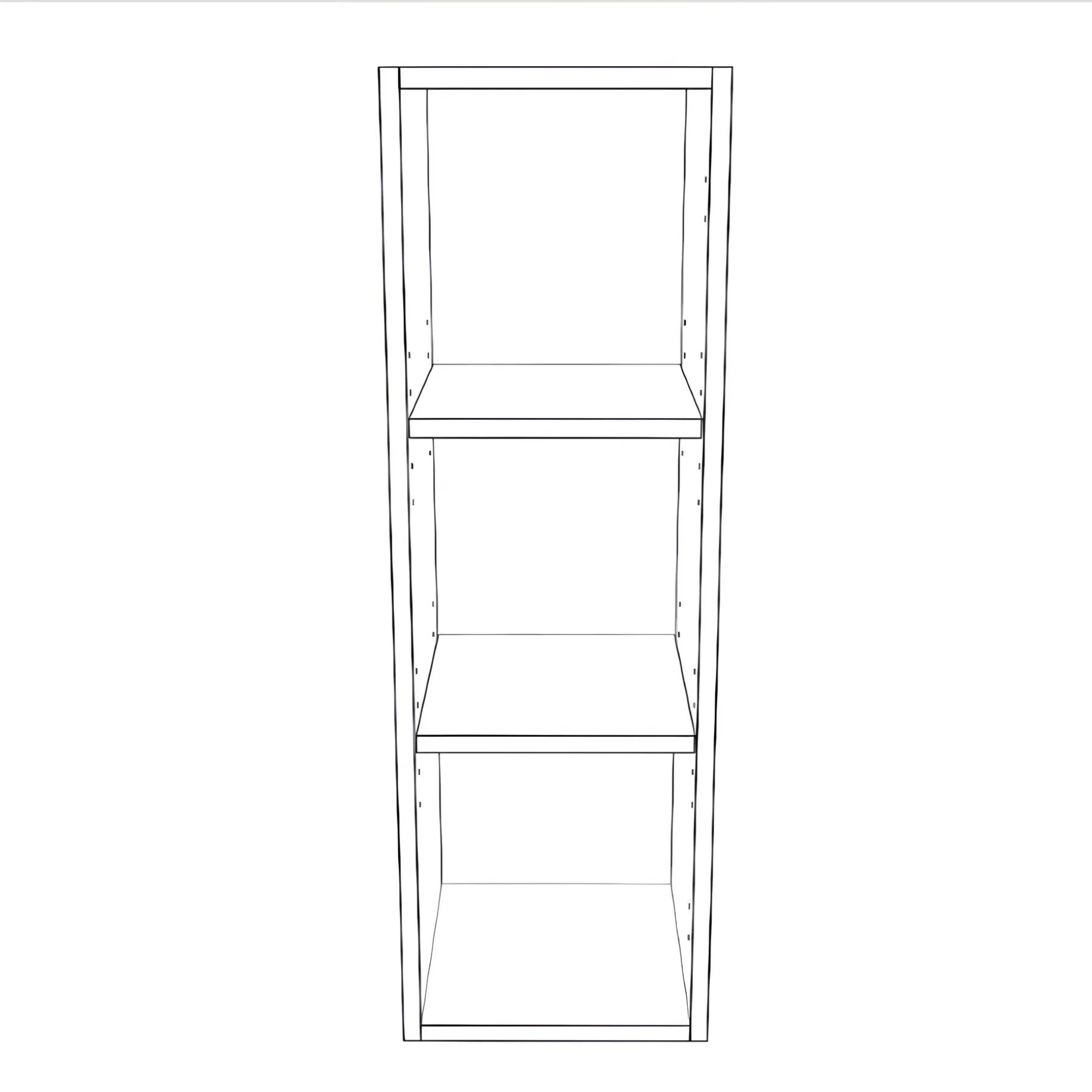 11" Wide x 34" High Wall Cabinet - Thermofoil Doors - Image 2
