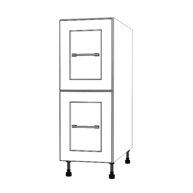 12" Wide Drawer Cabinet - Painted Doors - Image 5