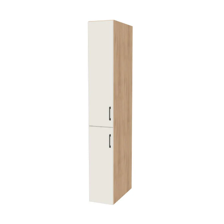 12" Wide Tall Pantry Cabinet - (Ply Wood Boxes - Flat Panel Doors) 24 D