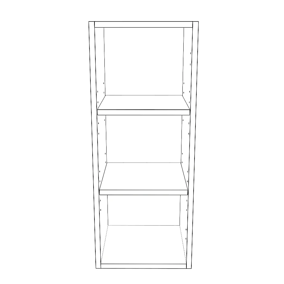 12" Wide x 30" High Wall Cabinet - Painted Doors - Image 2