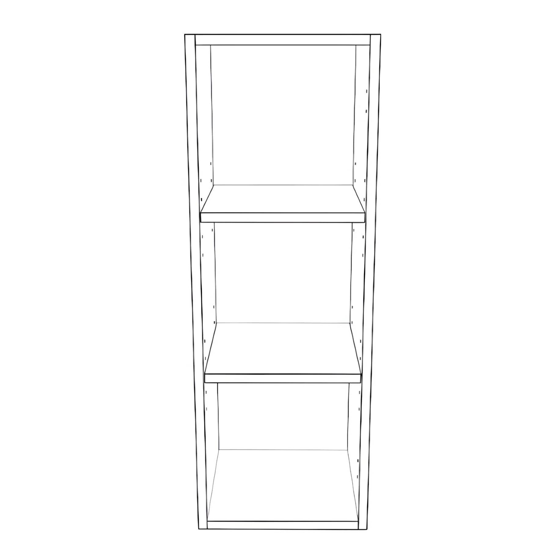 12" Wide x 34" High Wall Cabinet - Thermofoil Doors - Image 2