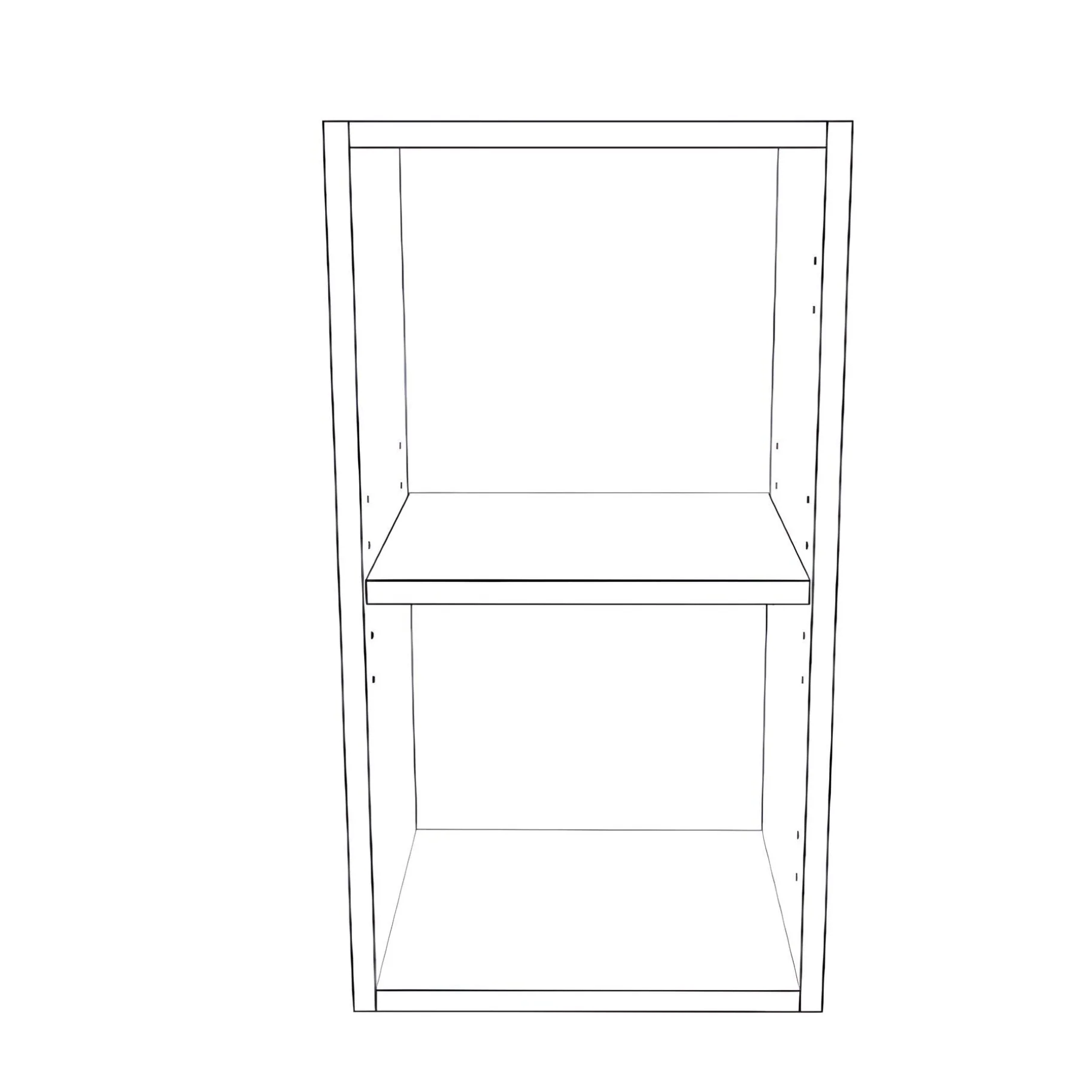 13" Wide x 24" High Wall Cabinet - Thermofoil Doors - Image 2