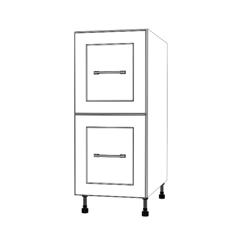 14" Wide Drawer Cabinet - Painted Doors - Image 5
