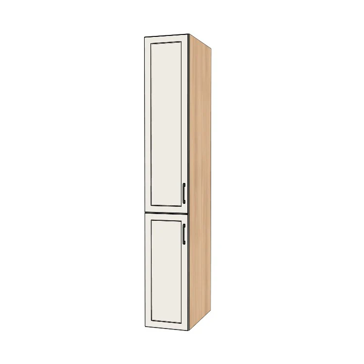 14" Wide Tall Pantry Cabinet - (Ply Wood Boxes - Painted Doors) 24 D