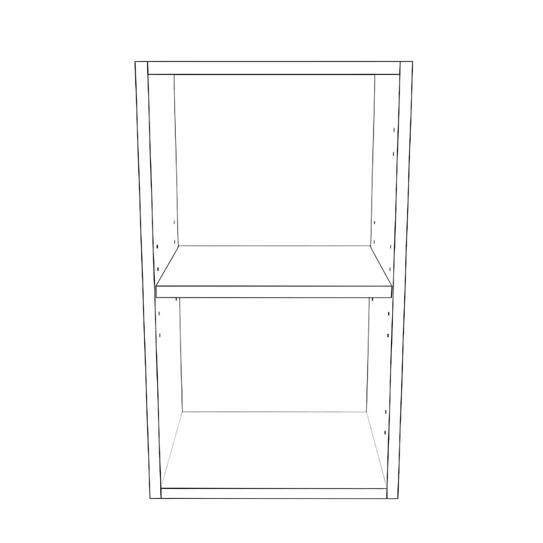 14" Wide x 24" High Wall Cabinet - Thermofoil Doors - Image 2
