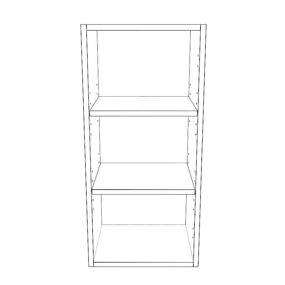 14" Wide x 30" High Wall Cabinet - Painted Doors - Image 2