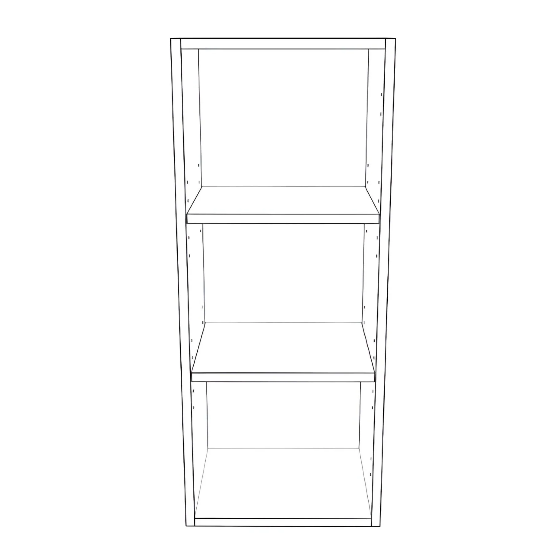 14" Wide x 34" High Wall Cabinet - Thermofoil Doors - Image 2
