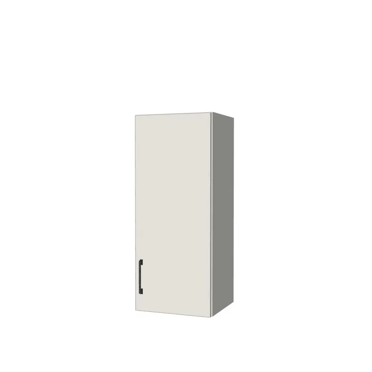 14" Wide x 34" High Wall Cabinet - (White Melamine Boxes - Flat Panel Doors)