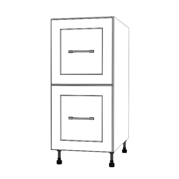 15" Wide Drawer Cabinet - Painted Doors - Image 5