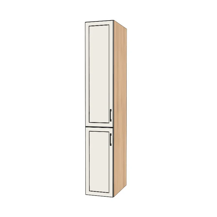 15" Wide Tall Pantry Cabinet - (Ply Wood Boxes - Painted Doors) 24 D