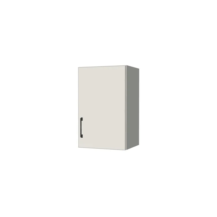 15" Wide x 24" High Wall Cabinet - (White Melamine Boxes - Flat Panel Doors)