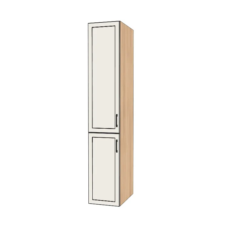 16" Wide Tall Pantry Cabinet - (Ply Wood Boxes - Painted Doors) 24 D