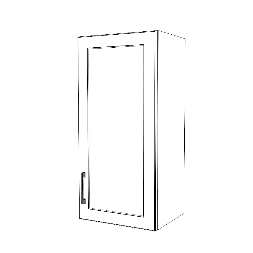 16" Wide x 34" High Wall Cabinet - Painted Doors