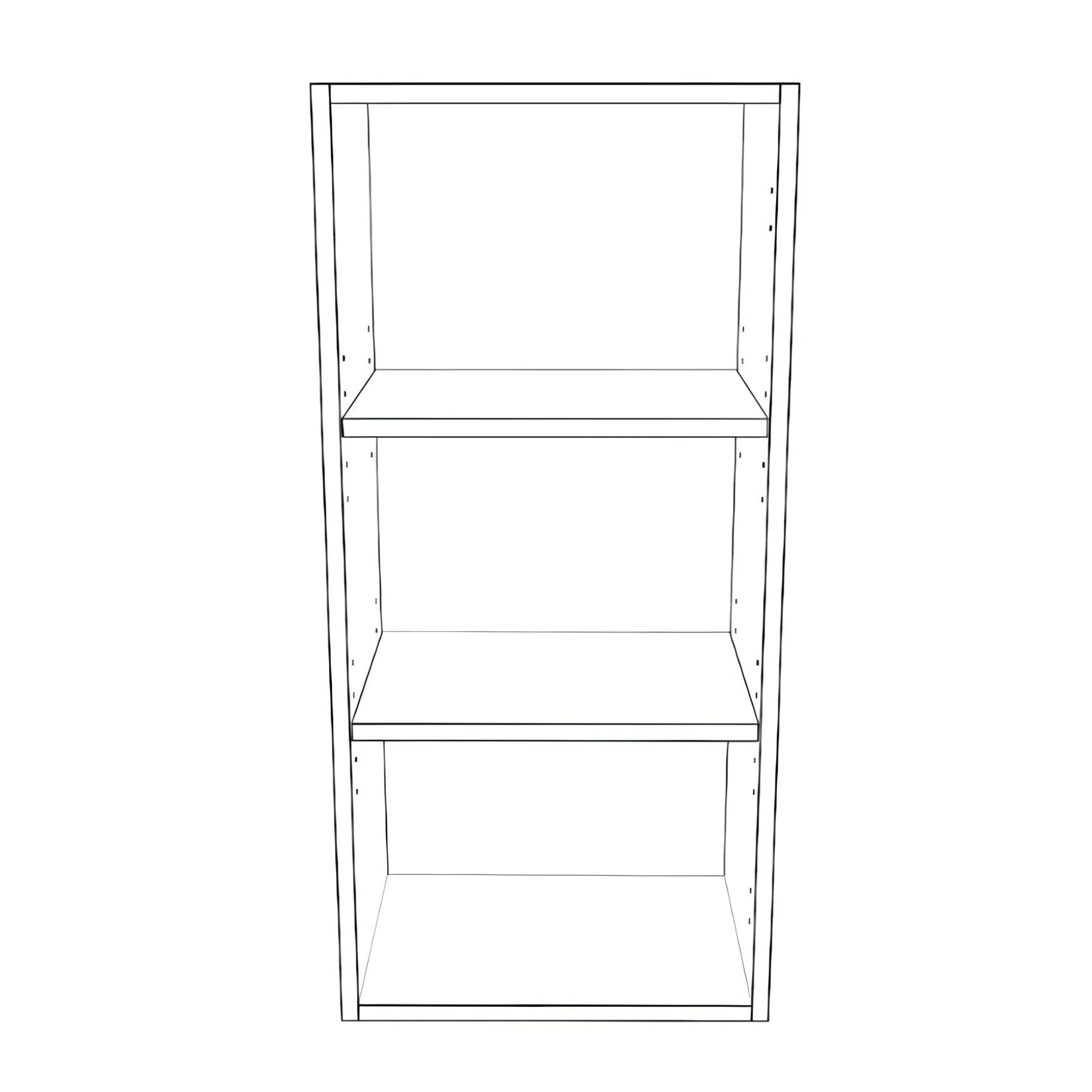 16" Wide x 34" High Wall Cabinet - Painted Doors - Image 2
