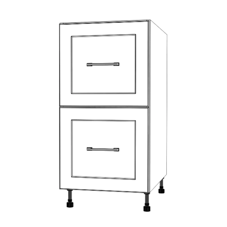 17" Wide Drawer Cabinet - Painted Doors - Image 5