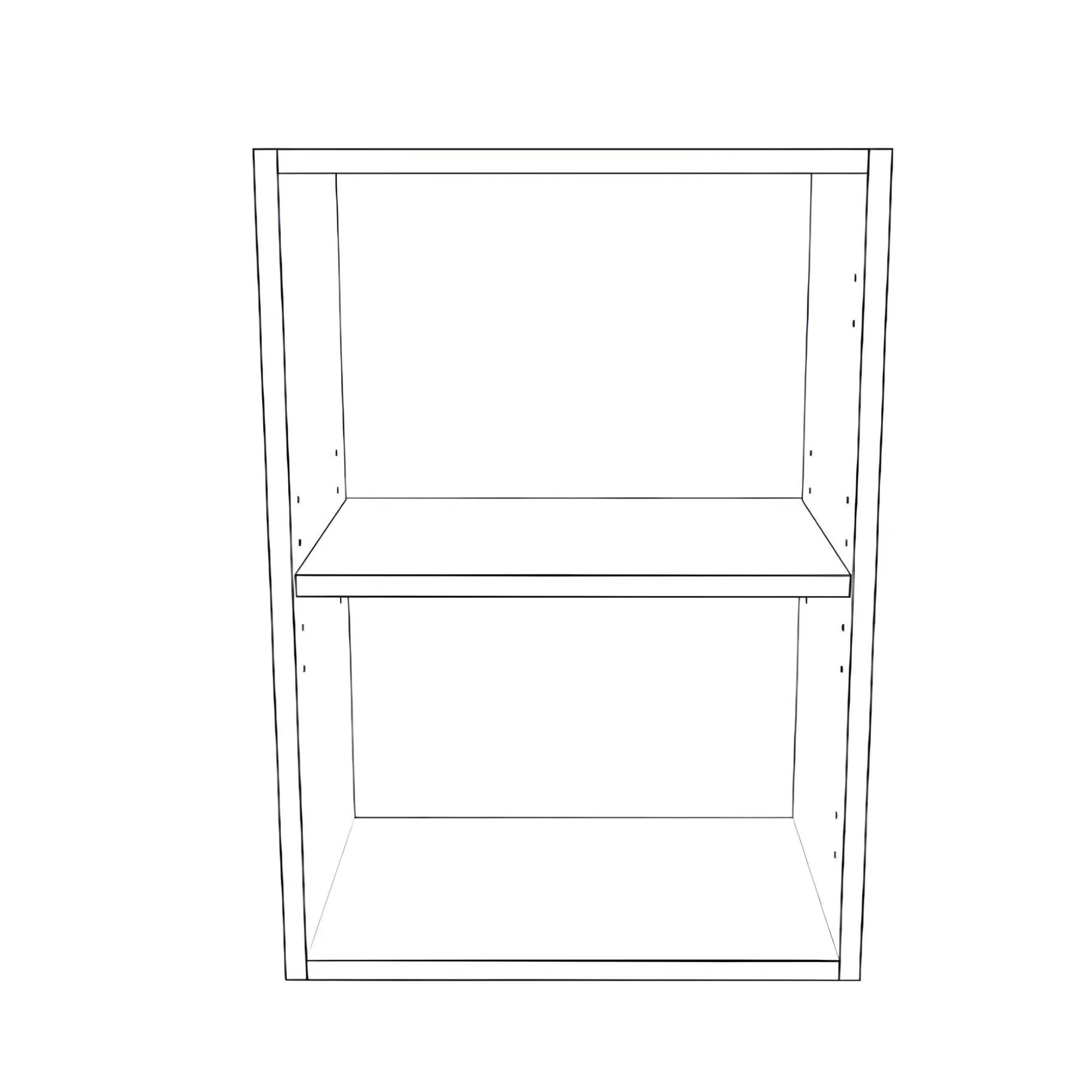 17" Wide x 24" High Wall Cabinet - Thermofoil Doors - Image 2