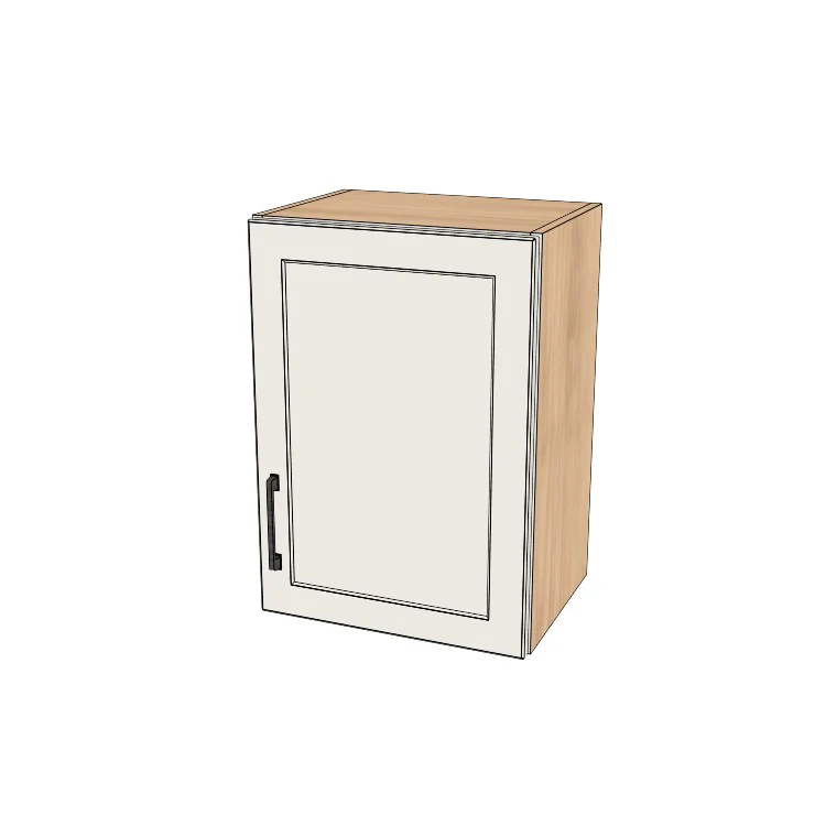 17" Wide x 24" High Wall Cabinet - (Hardrock Maple Melamine Boxes - Thermofoil Doors)