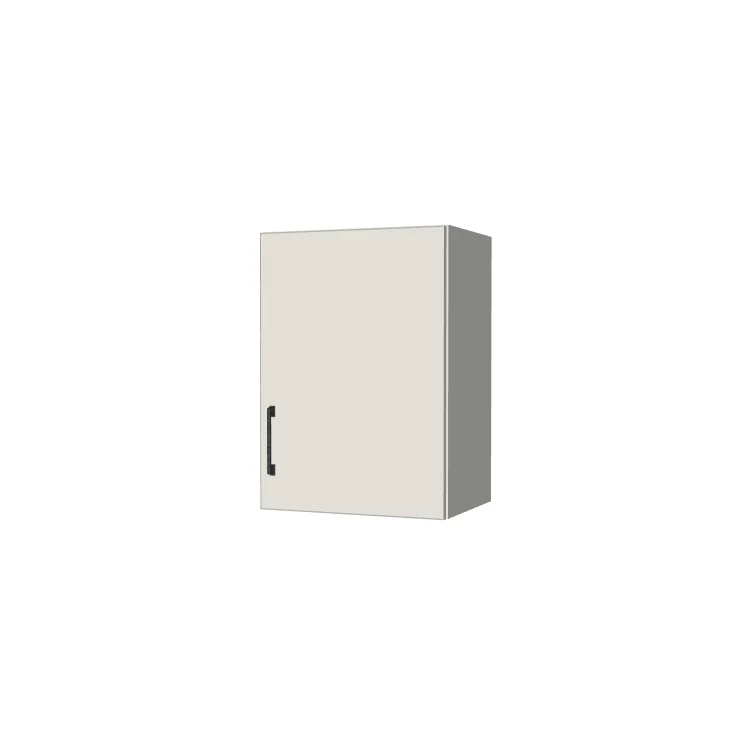 17" Wide x 24" High Wall Cabinet - (White Melamine Boxes - Flat Panel Doors)