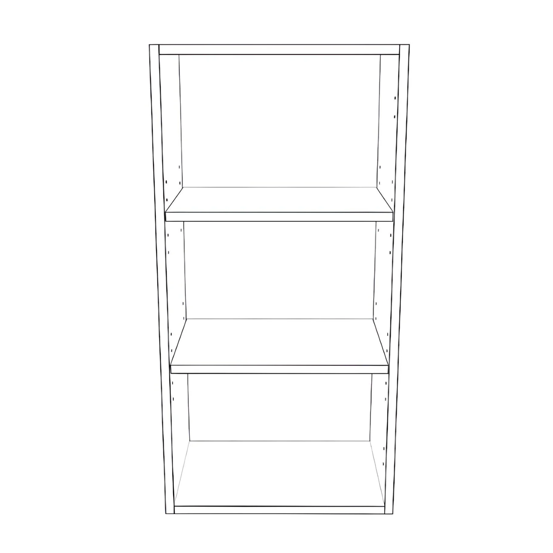 17" Wide x 34" High Wall Cabinet - Thermofoil Doors - Image 2