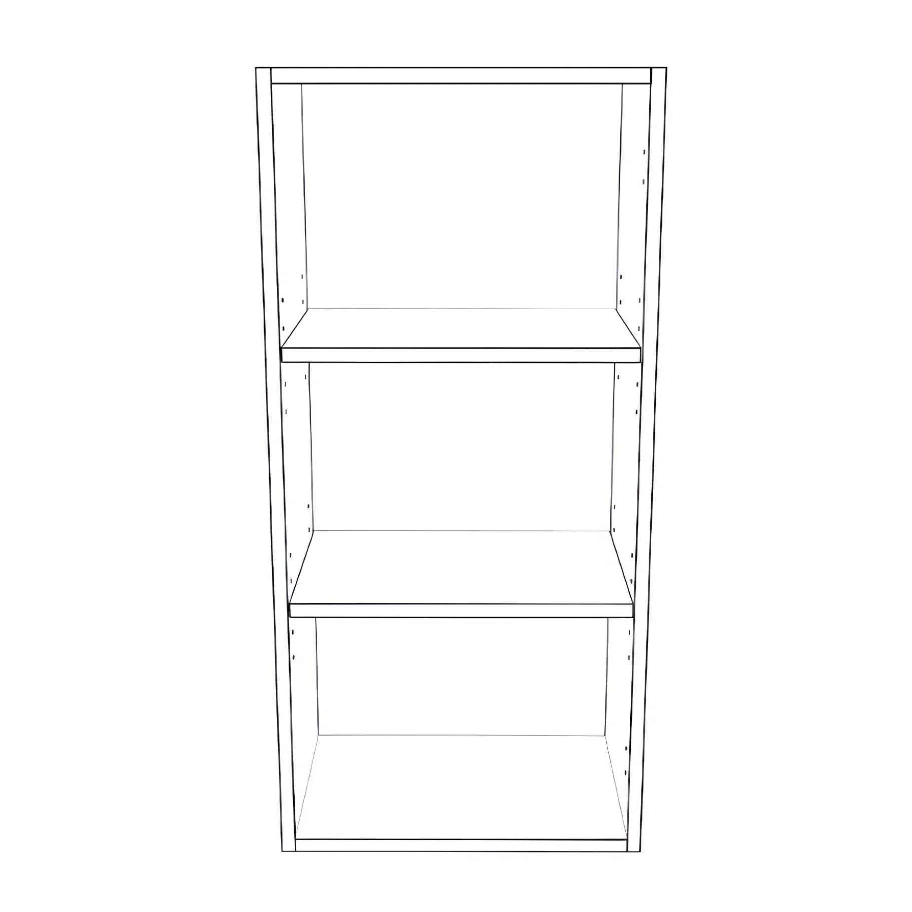17" Wide x 36" High Wall Cabinet - Thermofoil Doors - Image 2