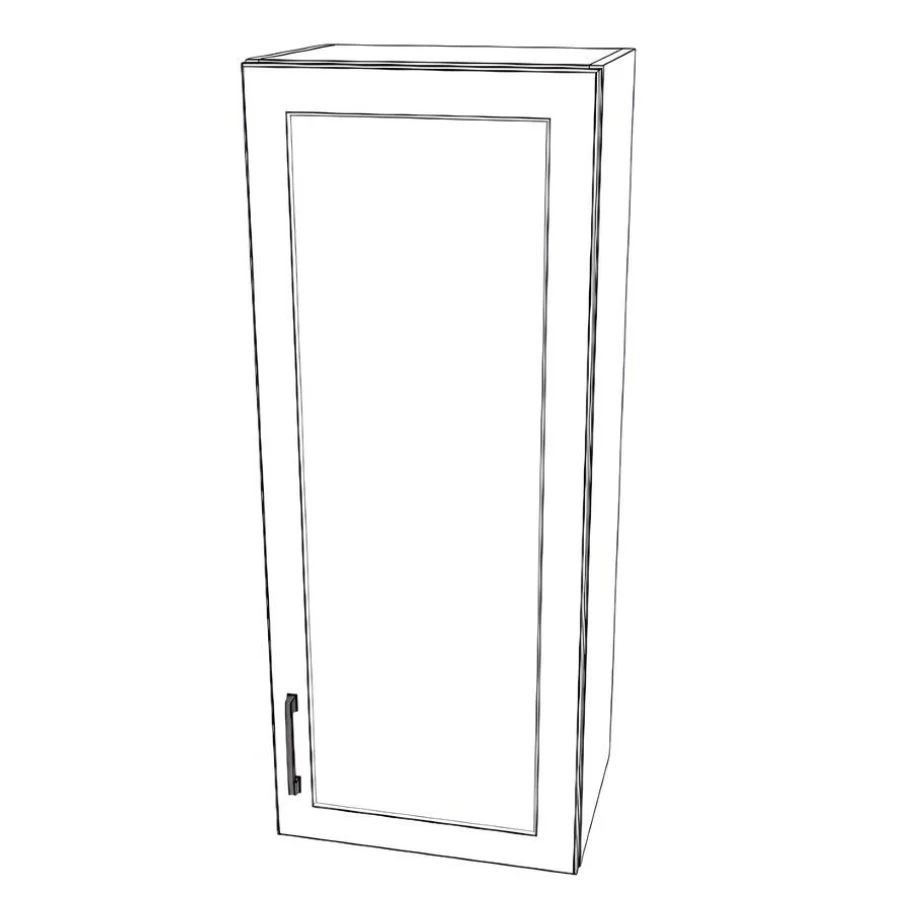 17" Wide x 42" High Wall Cabinet - Painted Doors