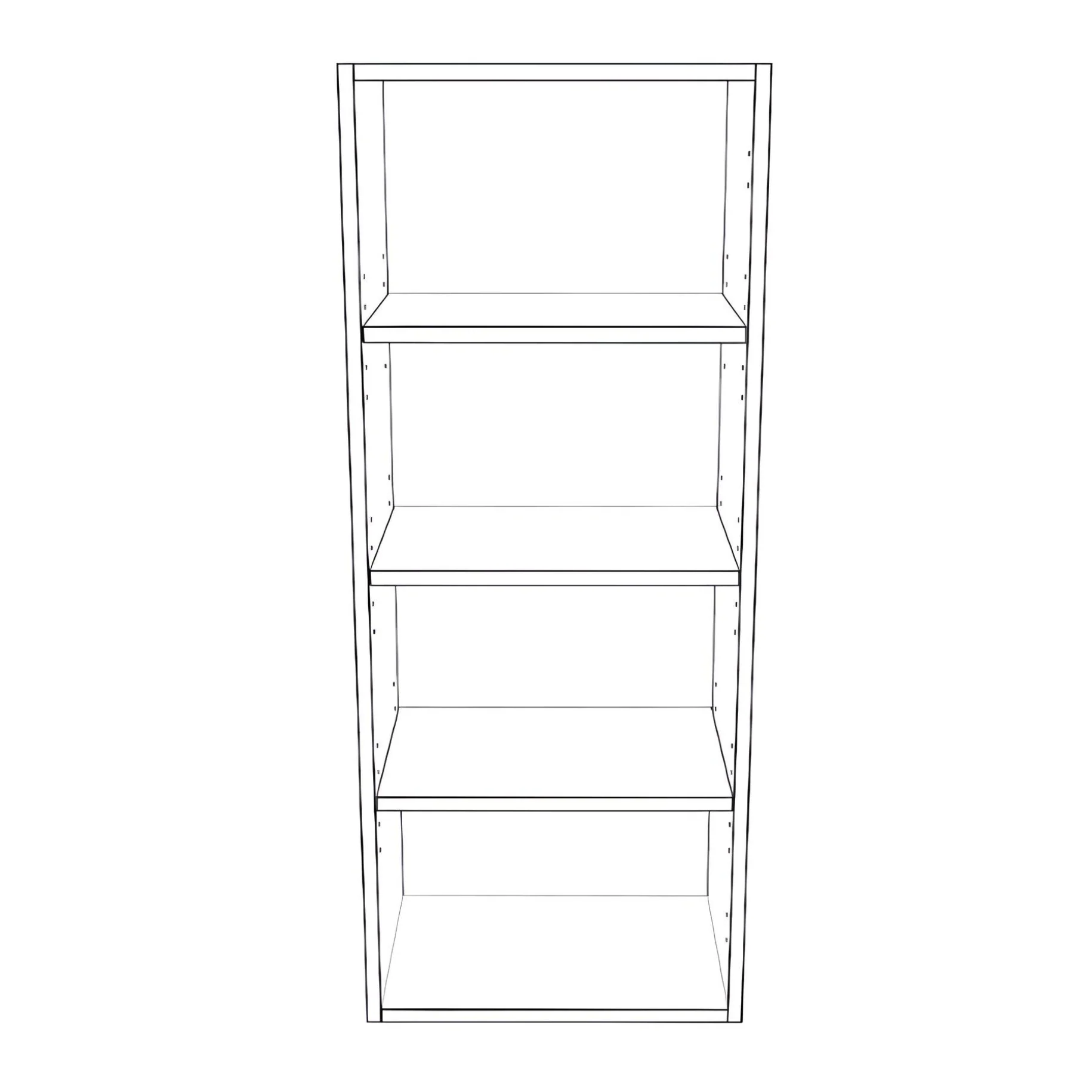 17" Wide x 42" High Wall Cabinet - Painted Doors - Image 2