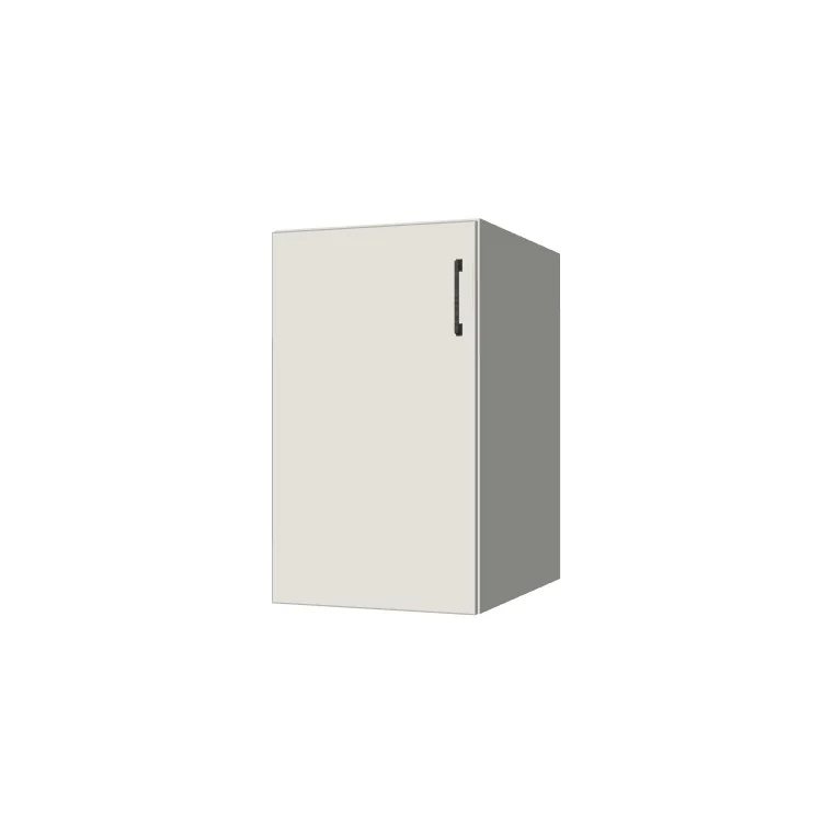 18" Wide Base Cabinet - (White Melamine Boxes - Flat Panel Doors)