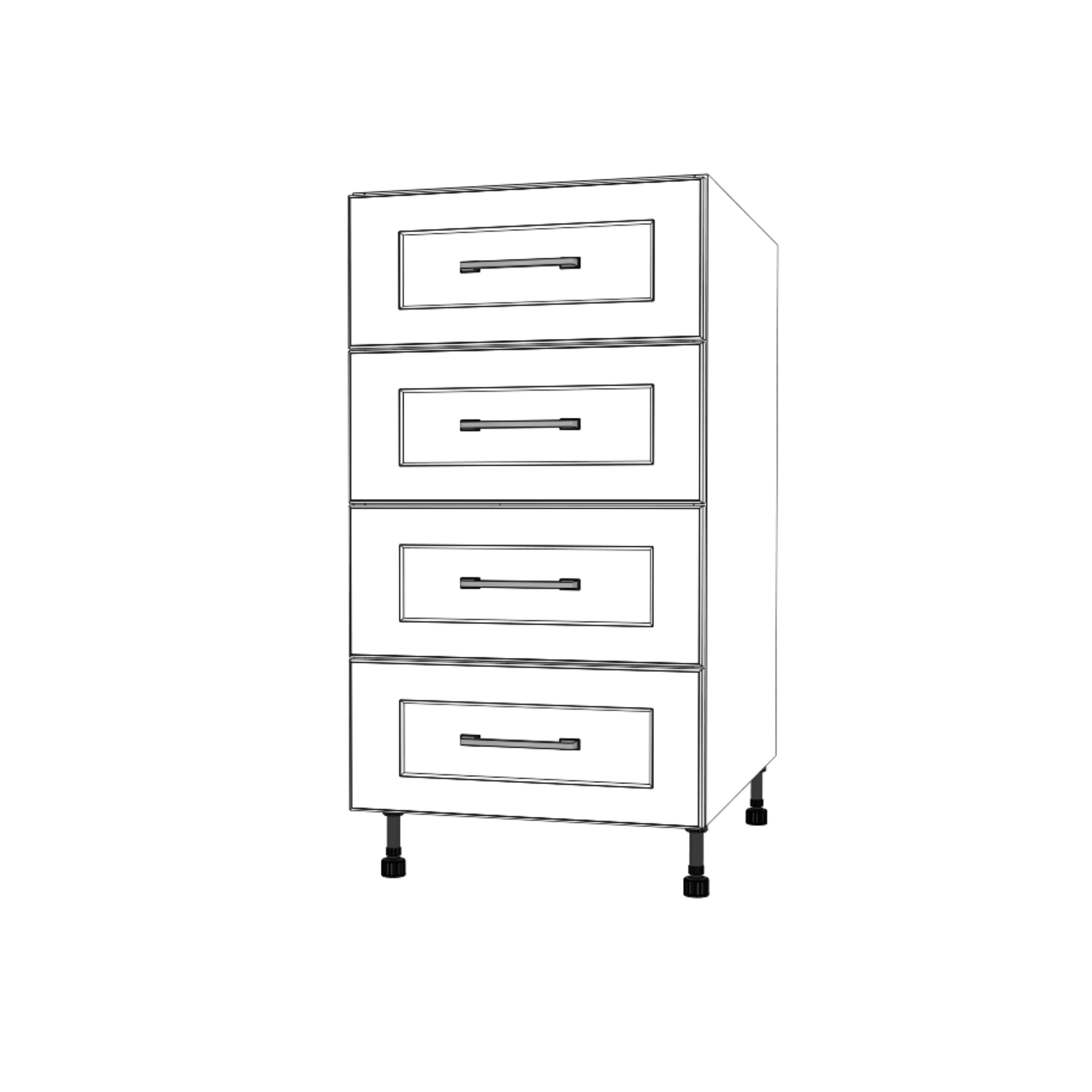 18" Wide Drawer Cabinet - Thermofoil Doors - Image 3