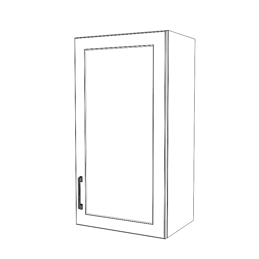 18" Wide x 34" High Wall Cabinet - Painted Doors