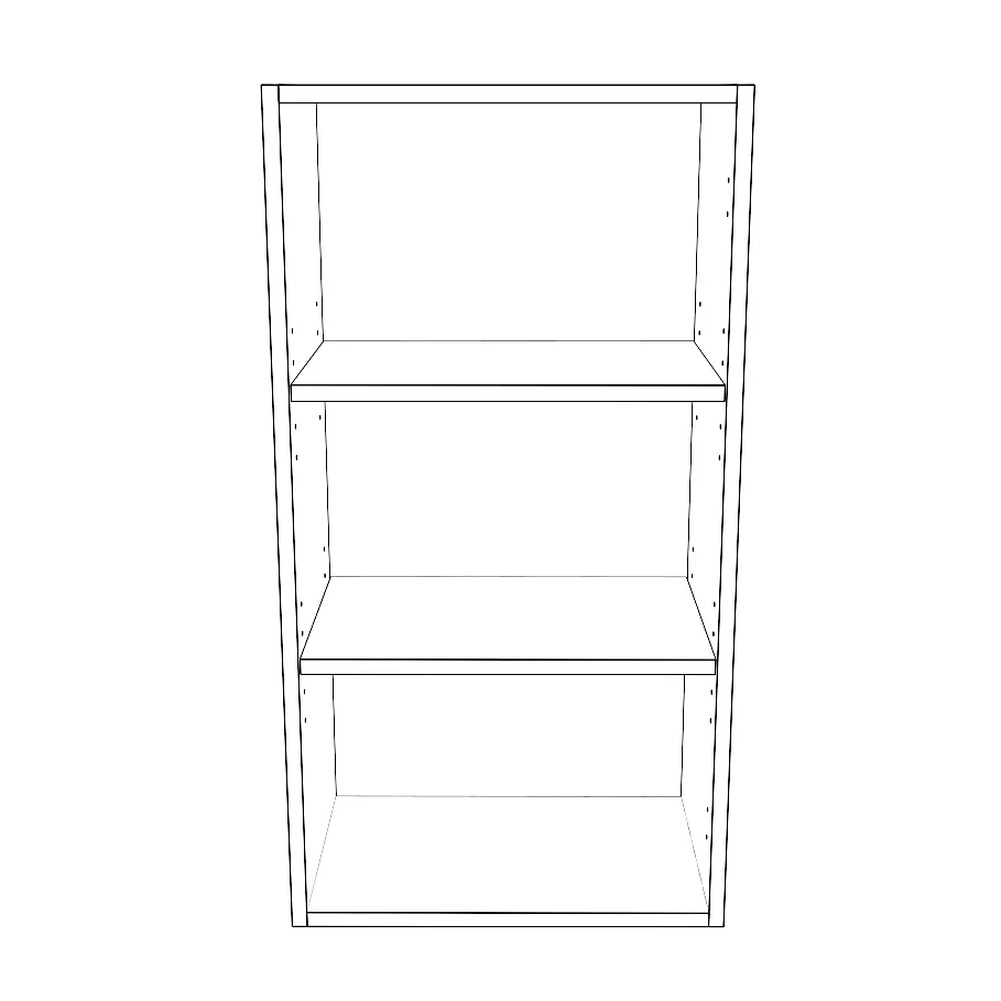 18" Wide x 34" High Wall Cabinet - Painted Doors - Image 2