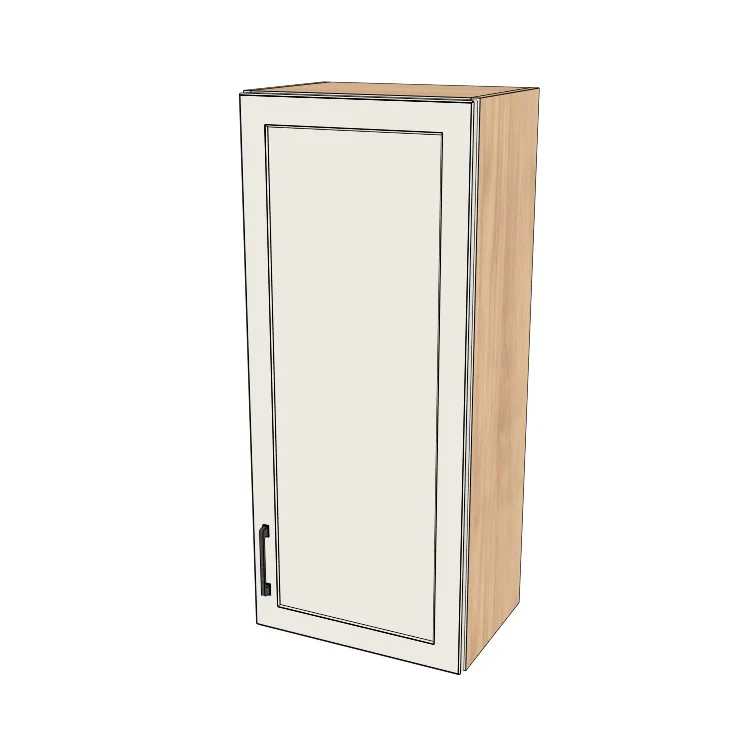 18" Wide x 42" High Wall Cabinet - (Hardrock Maple Melamine Boxes - Thermofoil Doors)