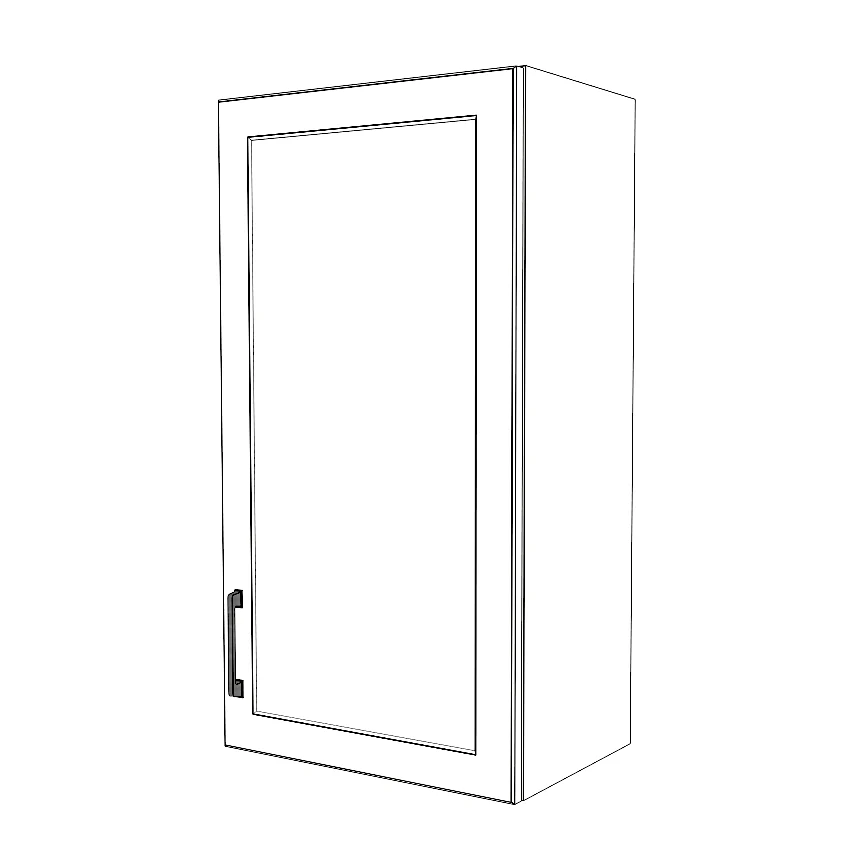 19" Wide x 36" High Wall Cabinet - Painted Doors