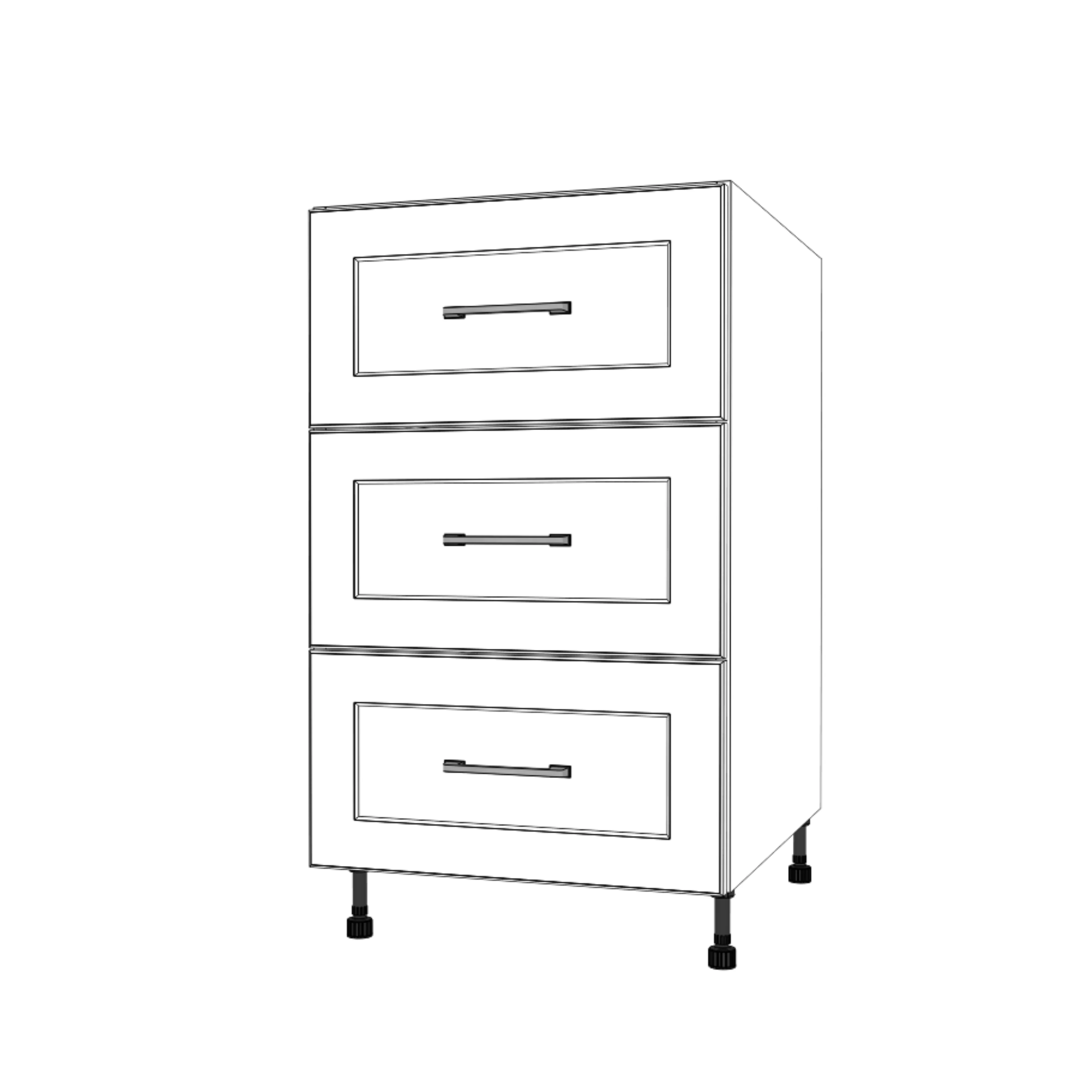 20" Wide Drawer Cabinet - Painted Doors - Image 4