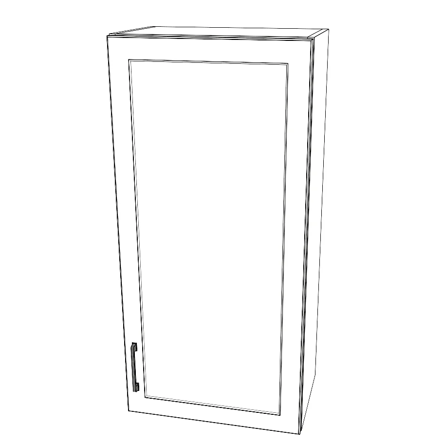 20" Wide x 42" High Wall Cabinet - Thermofoil Doors