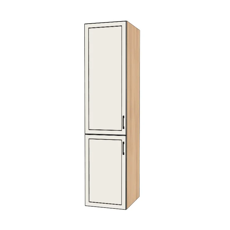 21" Wide Tall Pantry Cabinet - (Ply Wood Boxes - Painted Doors) 24 D