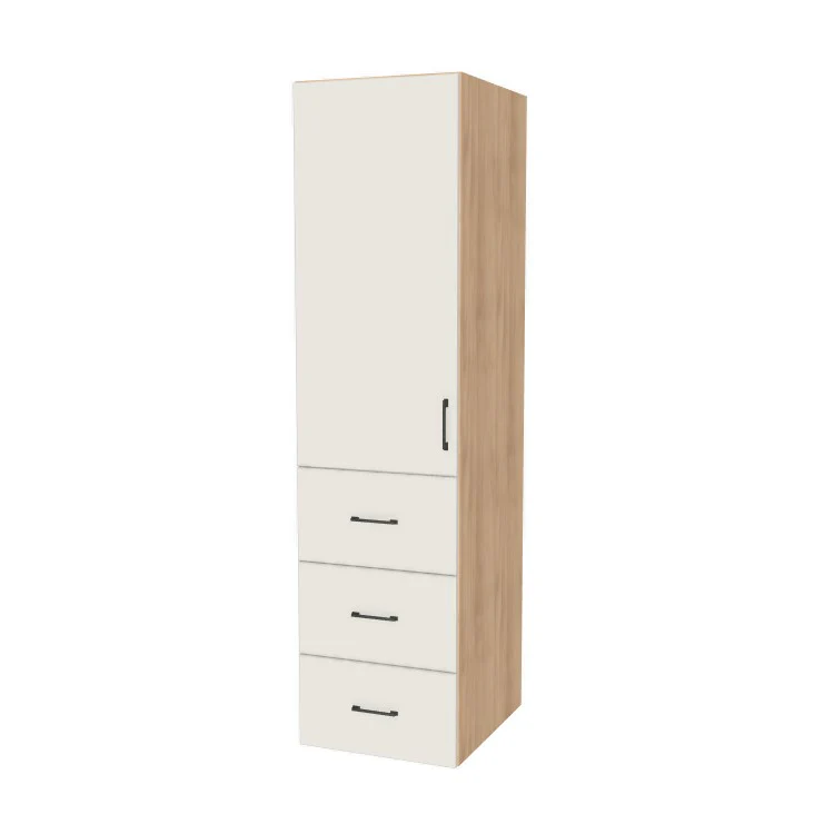 21" Wide Tall Pantry Cabinet with Drawer - (Ply Wood Boxes - Flat Panel Doors) 24 D