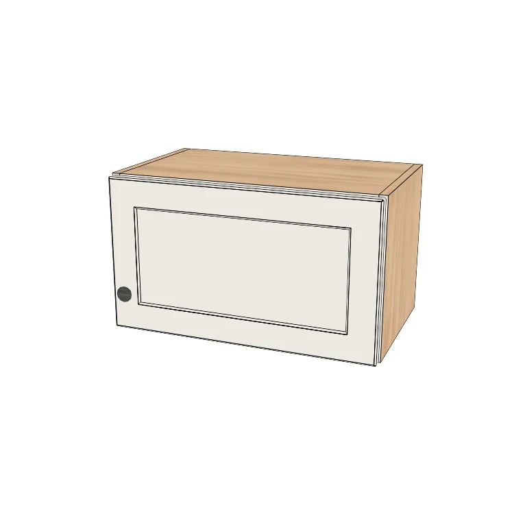 21" Wide x 12" High Wall Cabinet - (Hardrock Maple Boxes - Painted Doors)
