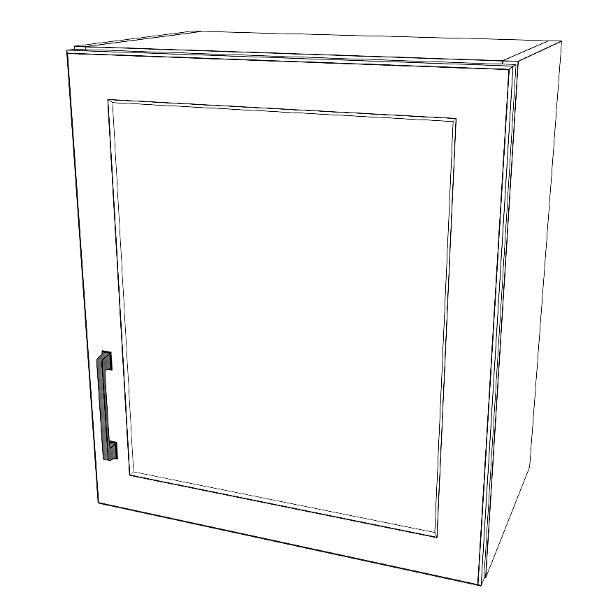 21" Wide x 24" High Wall Cabinet - Painted Doors