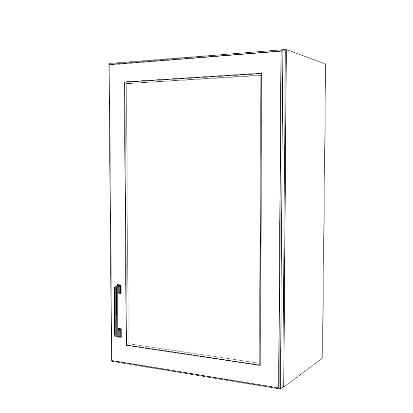 21" Wide x 34" High Wall Cabinet - Painted Doors