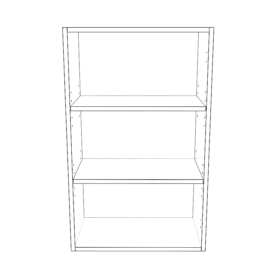 21" Wide x 34" High Wall Cabinet - Painted Doors - Image 2