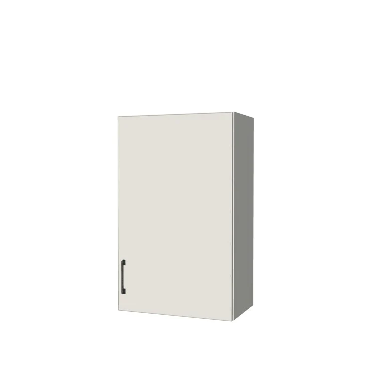 21" Wide x 34" High Wall Cabinet - (White Melamine Boxes - Flat Panel Doors)