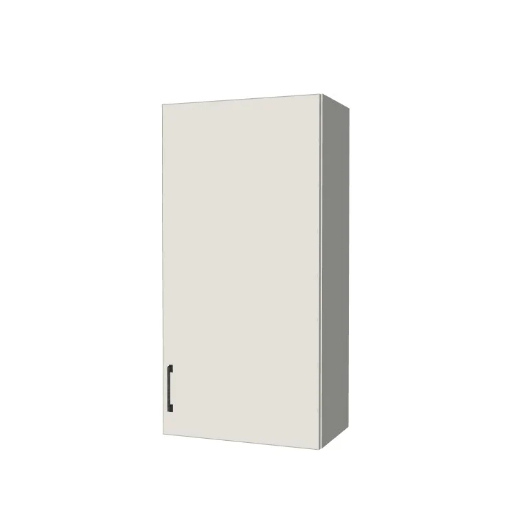 21" Wide x 42" High Wall Cabinet - (White Melamine Boxes - Flat Panel Doors)