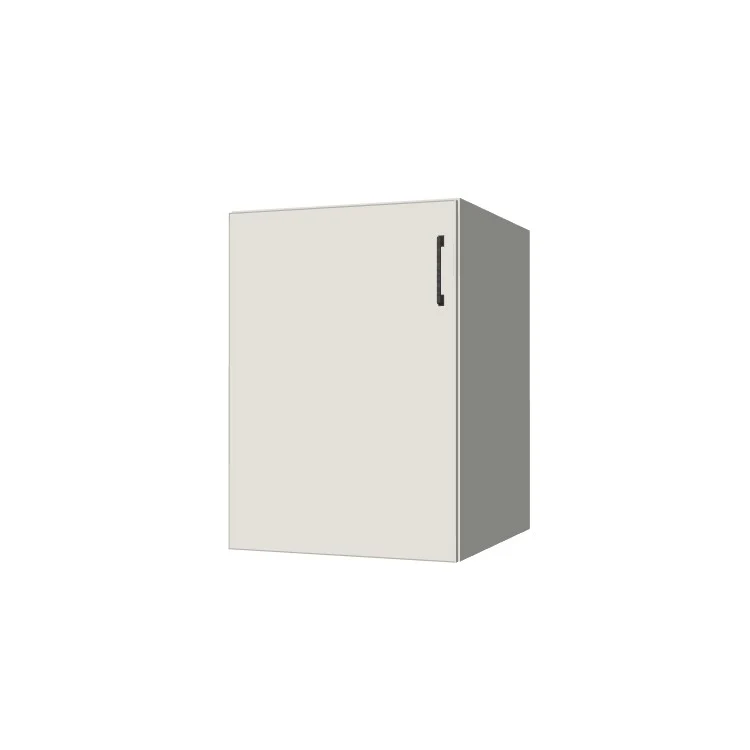 22" Wide Base Cabinet - (White Melamine Boxes - Flat Panel Doors)