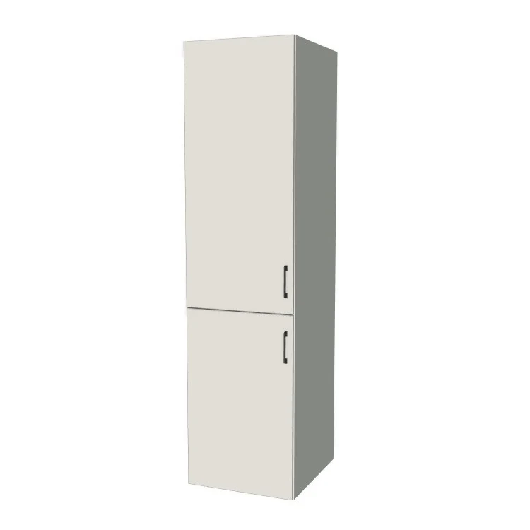 22" Wide Tall Pantry Cabinet - (White Melamine Boxes - Flat Panel Doors) 24 D