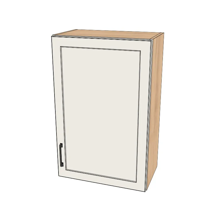 22" Wide x 34" High Wall Cabinet - (Hardrock Maple Melamine Boxes - Thermofoil Doors)