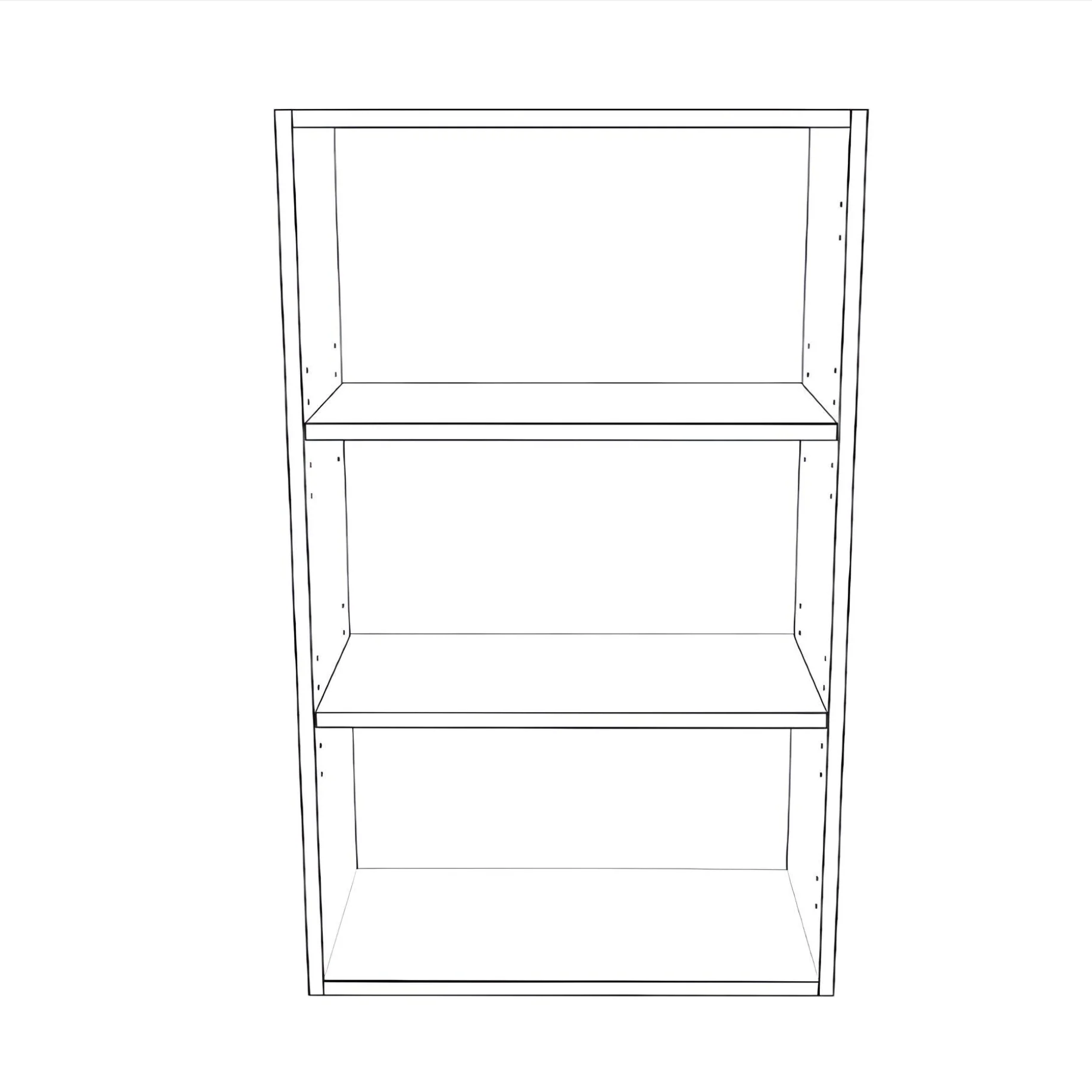 22" Wide x 36" High Wall Cabinet - Thermofoil Doors - Image 2